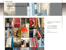 Tablet Screenshot of antikvariatlexica.se